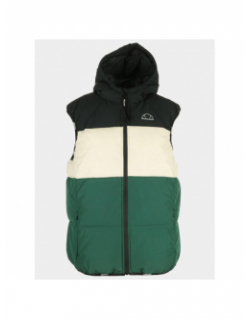 Doudoune sans manche apice colorblock vert homme - Ellesse