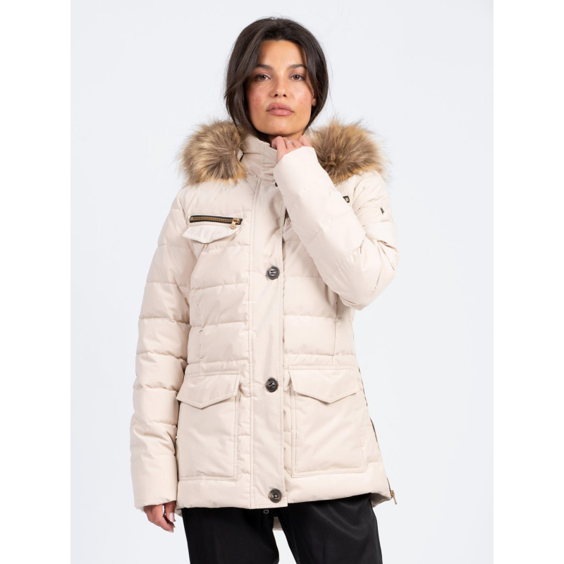 Doudoune parka yazoo beige femme - Sun Valley