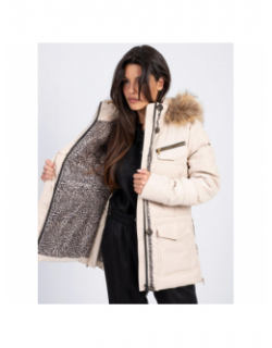 Doudoune parka yazoo beige femme - Sun Valley