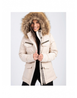 Doudoune parka yazoo beige femme - Sun Valley