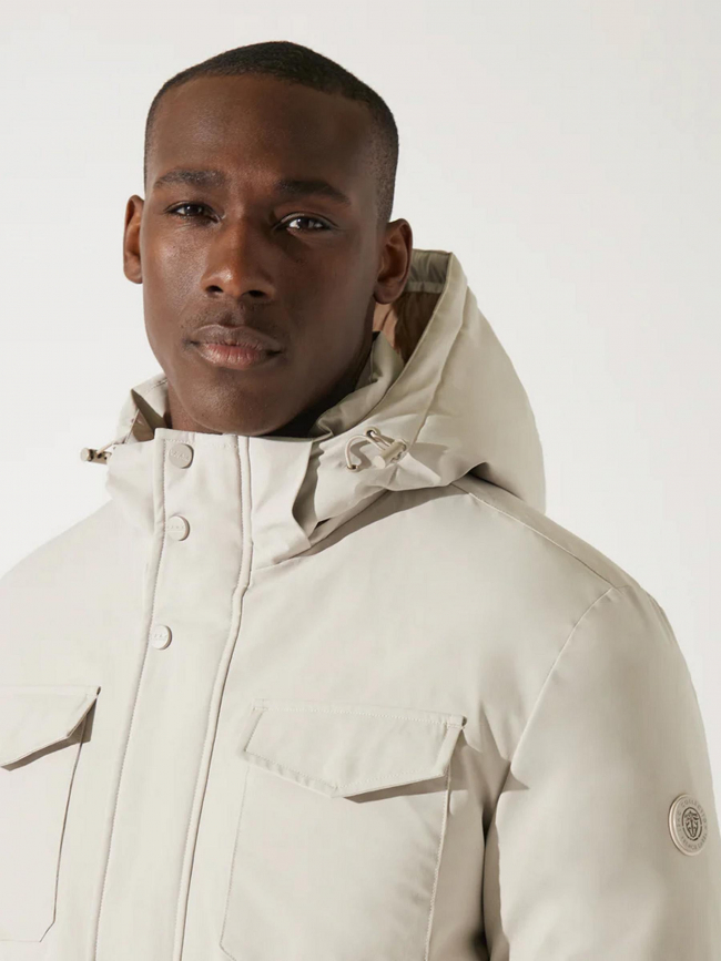 Blouson parka miran beige homme - Izac