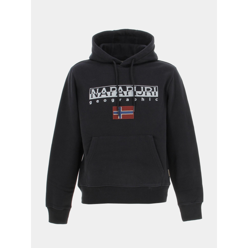 Sweat à capuche ayas noir homme - Napapijri