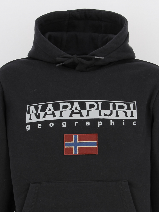 Sweat à capuche ayas noir homme - Napapijri