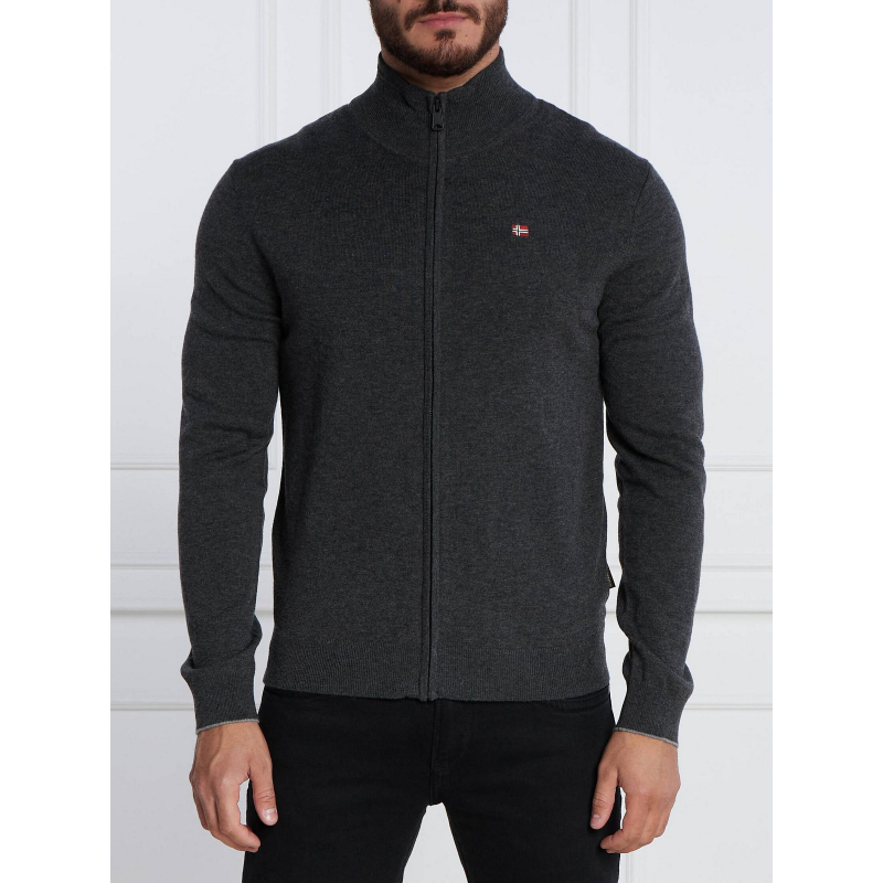 Gilet en laine damavand gris foncé homme - Napapijri