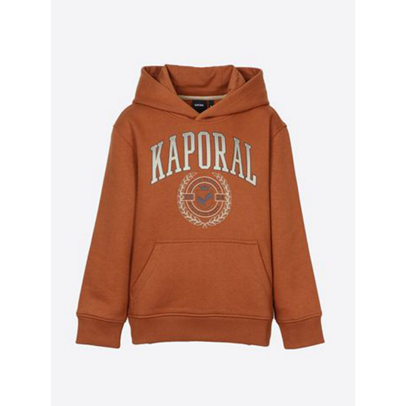 Sweat à capuche edvin marron garçon - Kaporal