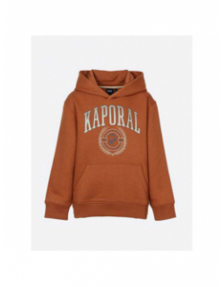 Sweat à capuche edvin marron garçon - Kaporal