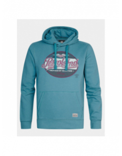 Sweat à capuche logo bleu homme - Petrol Industries