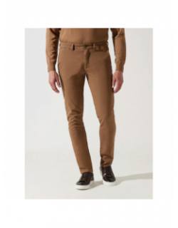 Pantalon chino slim verfait marron homme - Izac