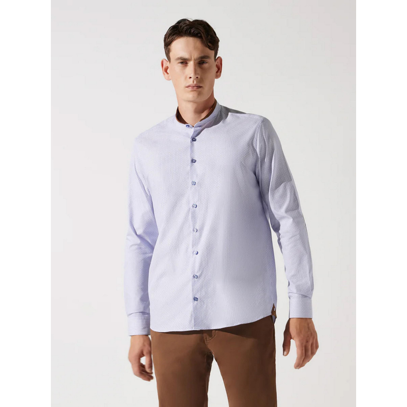 Chemise rayée johan bleu homme - Izac