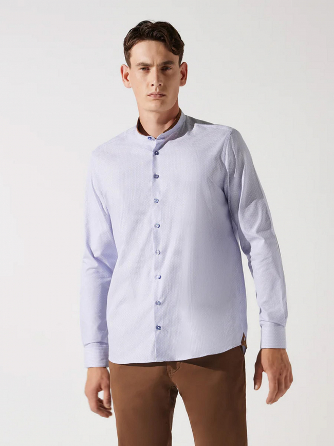 Chemise rayée johan bleu homme - Izac