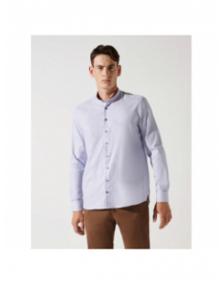 Chemise rayée johan bleu homme - Izac