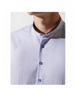 Chemise rayée johan bleu homme - Izac