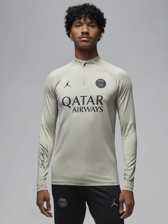 Sweat de football PSG drill beige homme - Nike