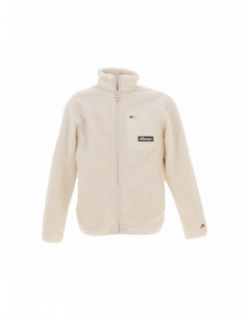 Veste polaire sherpa este blanc écru homme - Ellesse