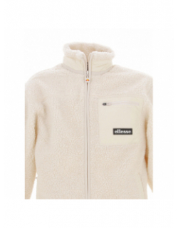 Veste polaire sherpa este blanc écru homme - Ellesse