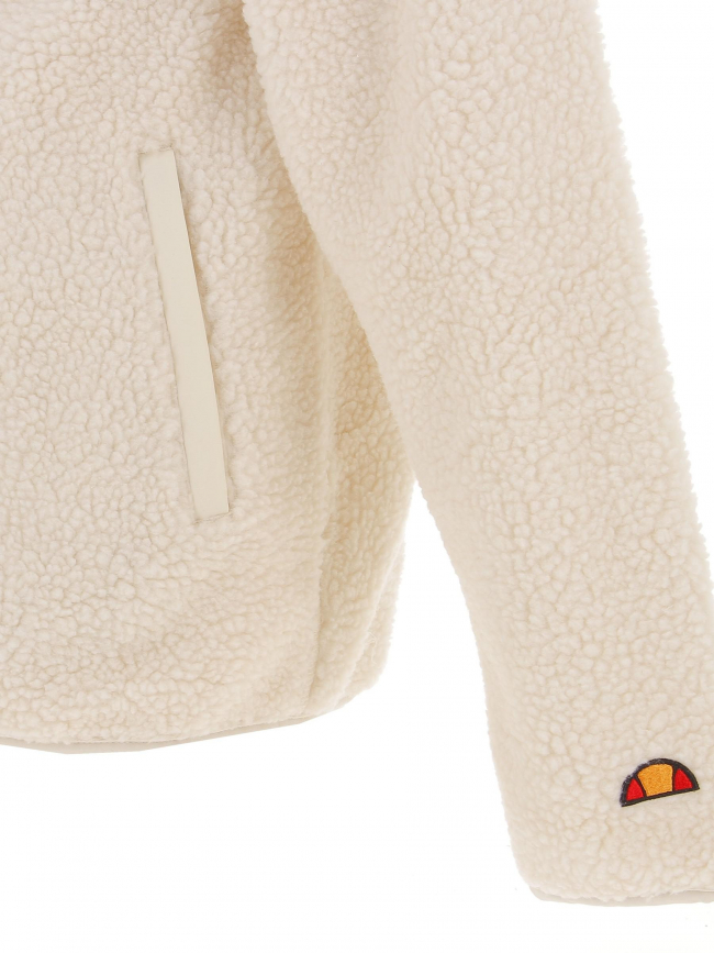 Veste polaire sherpa este blanc écru homme - Ellesse