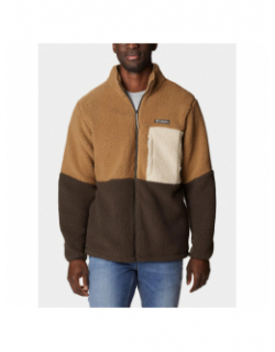 Veste polaire sherpa mountainside marron homme - Columbia