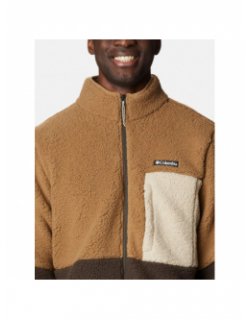 Veste polaire sherpa mountainside marron homme - Columbia