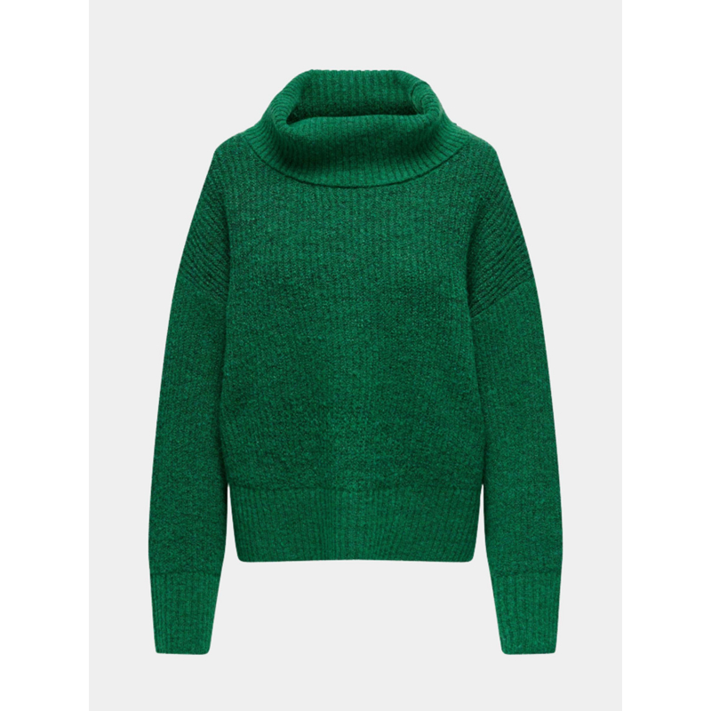 Pull col roulé alina life vert femme - Jacqueline De Yong