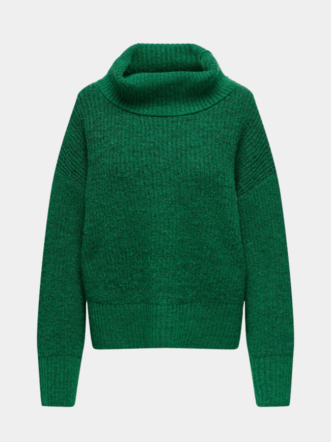 Pull col roulé alina life vert femme - Jacqueline De Yong