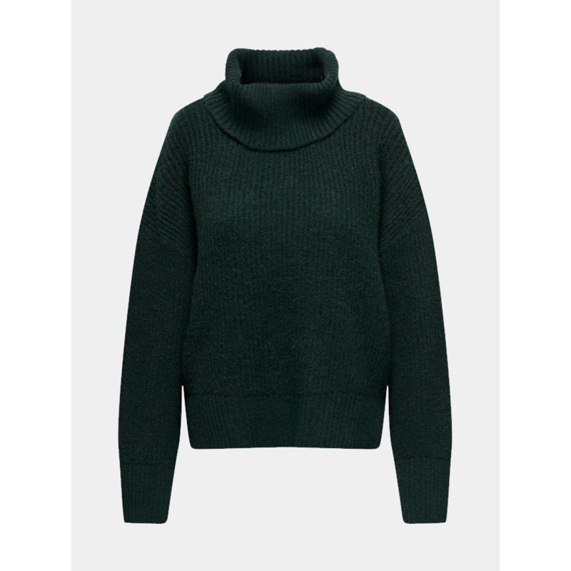 Pull col roulé alina life vert foncé femme - Jacqueline De Yong