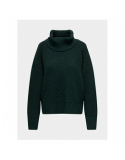 Pull col roulé alina life vert foncé femme - Jacqueline De Yong