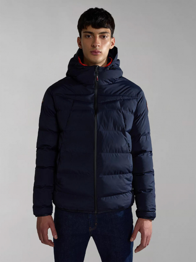 Doudoune d'hiver newton bleu marine homme - Napapijri