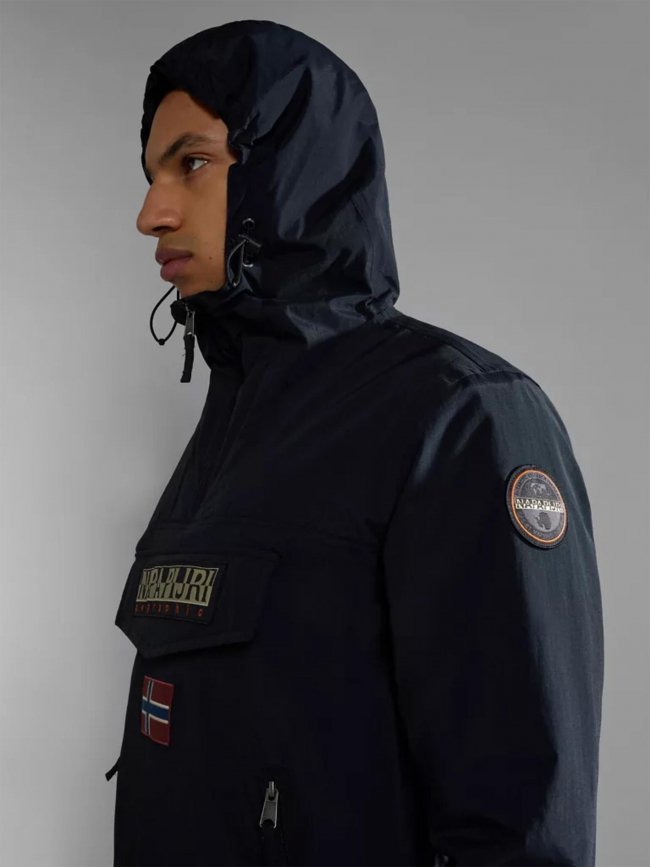 Blouson anorak rainforest pocket 2 noir homme - Napapijri