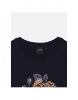 T-shirt tigre kalig bleu marine fille - Kaporal