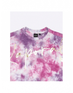 Sweat tie dye krya rose violet fille - Kaporal