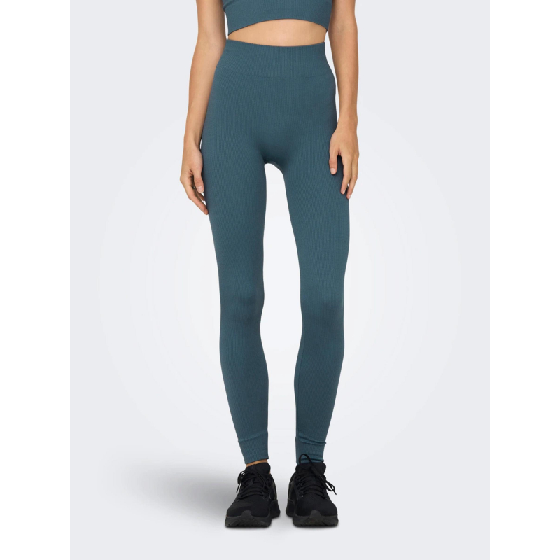 Legging côtelé jaia life play bleu femme - Only