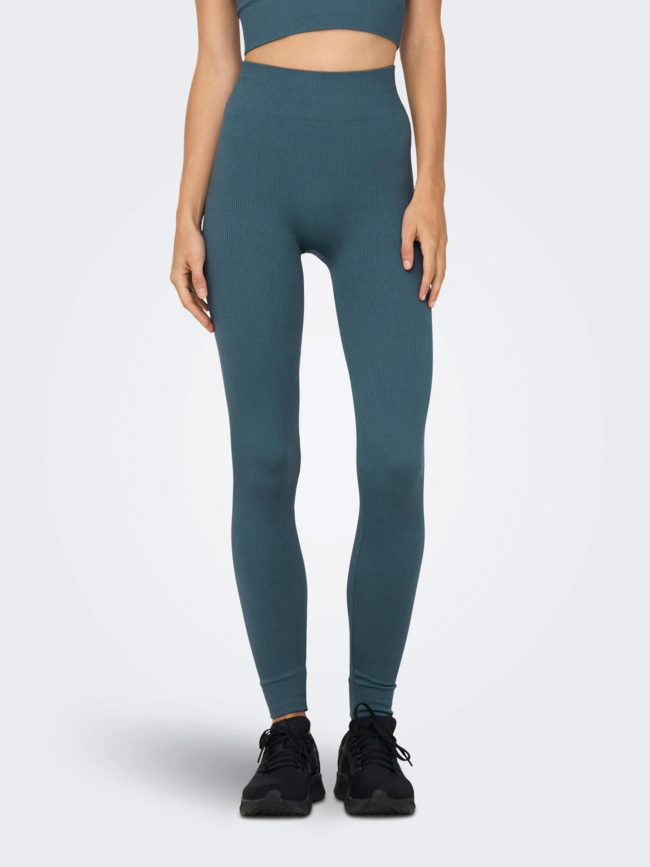 Legging côtelé jaia life play bleu femme - Only