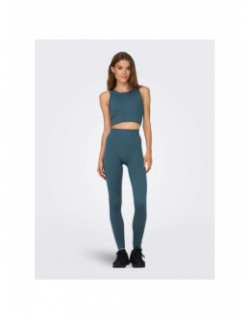 Legging côtelé jaia life play bleu femme - Only