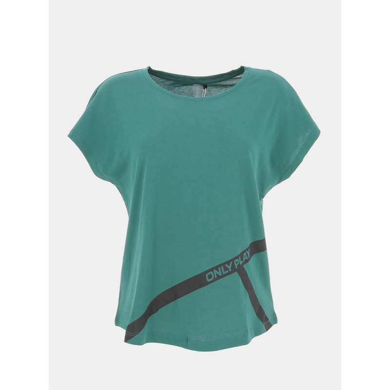 T-shirt loose bondy life play vert femme - Only