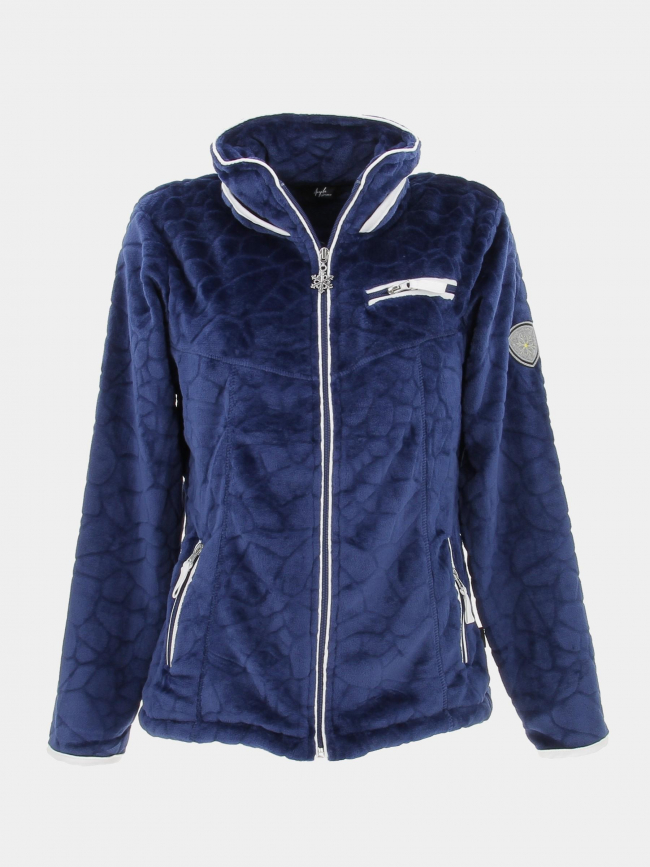 Gilet polaire bruck bleu marine femme - Angele Sportswear