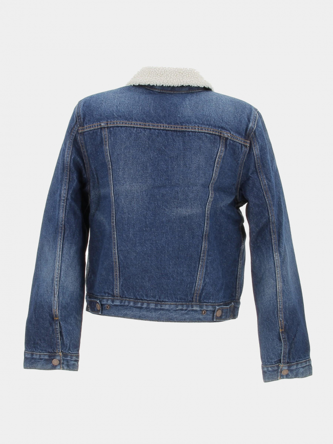 Veste en jean sherpa original trucker bleu femme - Levi's