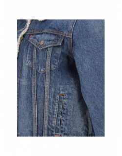 Veste en jean sherpa original trucker bleu femme - Levi's