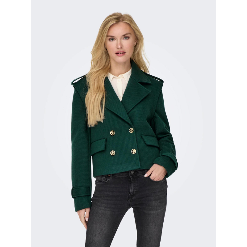 Veste crop molly vert femme - Only