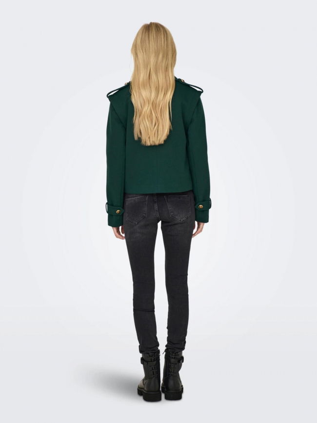 Veste crop molly vert femme - Only