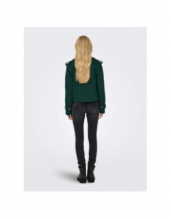 Veste crop molly vert femme - Only