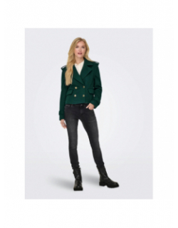 Veste crop molly vert femme - Only