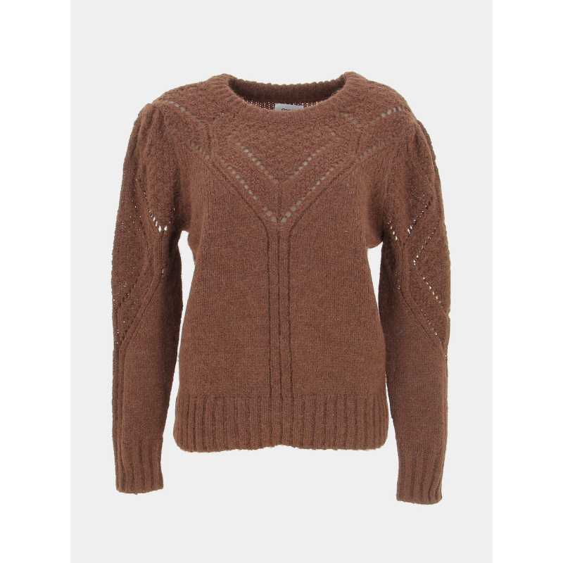 Pull alicia life marron femme - Only