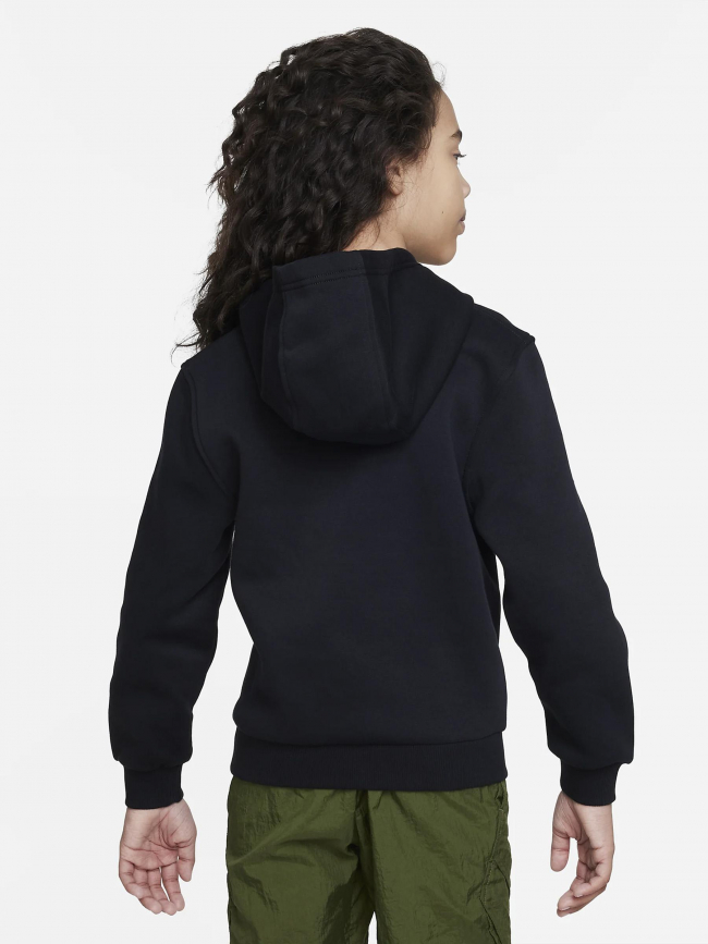 Sweat à capuche club swoosh camouflage noir enfant - Nike