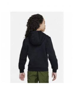 Sweat à capuche club swoosh camouflage noir enfant - Nike