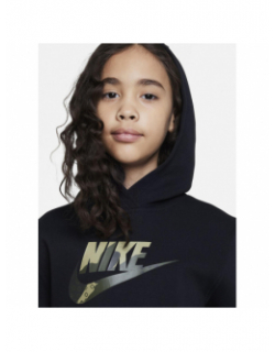 Sweat à capuche club swoosh camouflage noir enfant - Nike