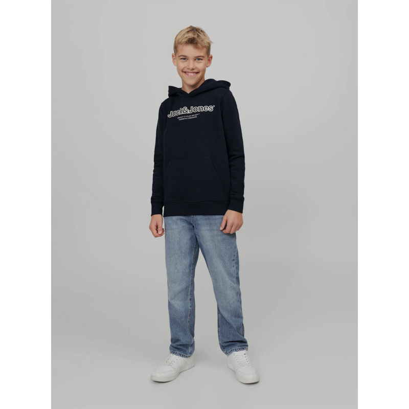 Sweat à capuche lakewood noir enfant - Jack & Jones