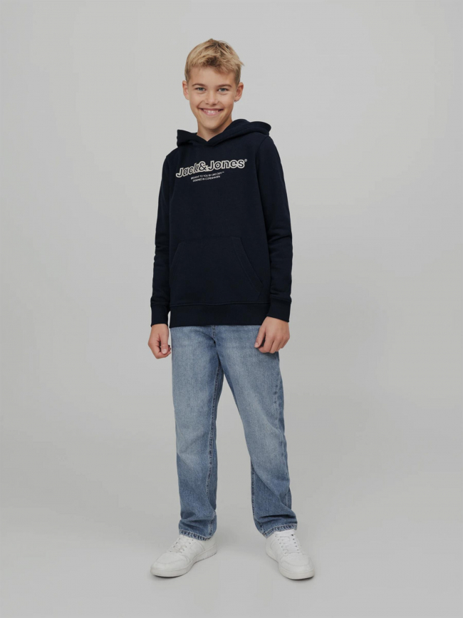 Sweat à capuche lakewood noir enfant - Jack & Jones