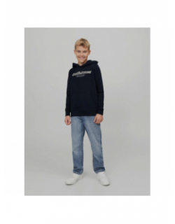 Sweat à capuche lakewood noir enfant - Jack & Jones