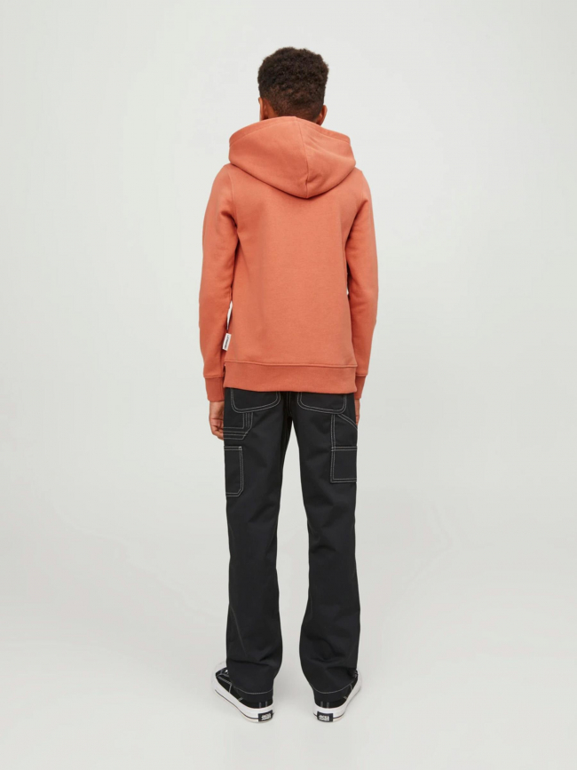 Sweat à capuche lakewood orange garçon - Jack & Jones