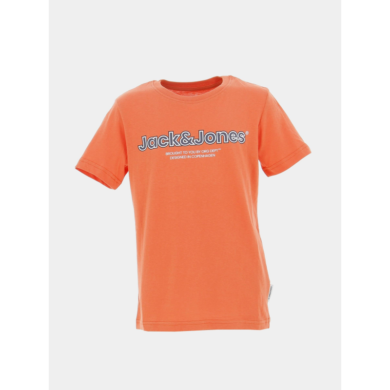 T-shirt lakewood logo orange garçon - Jack & Jones